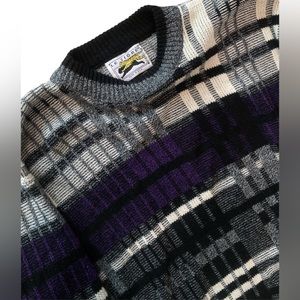 Vintage Knit Made in USA Crew Neck Sweater Size Large